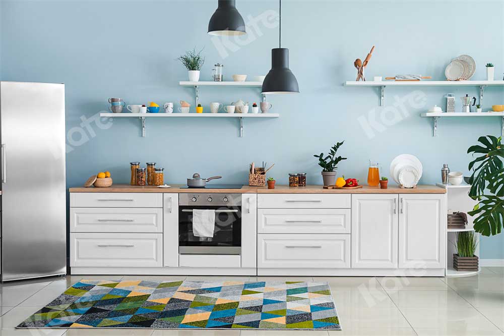 Kate Kitchen Backdrop Indoor Home for Photography Designed by Chain Photography