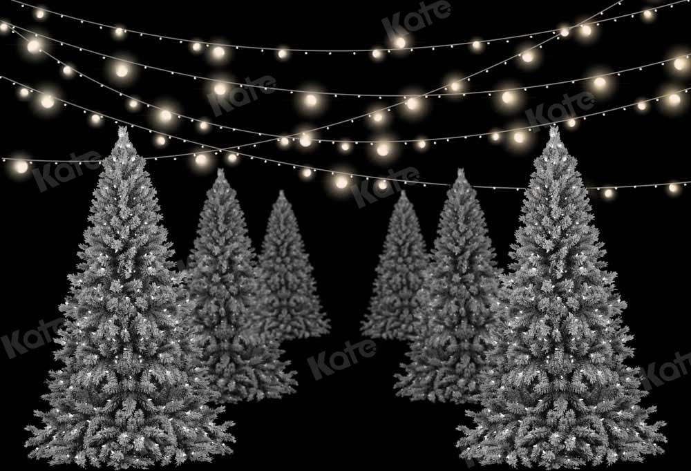 Kate Christmas Trees Backdrop Night Designed by Chain Photography