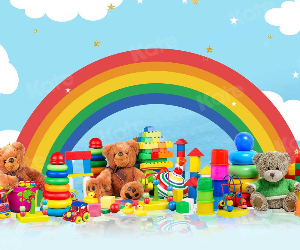 Kate Summer Rainbow Backdrop Toys for Photography