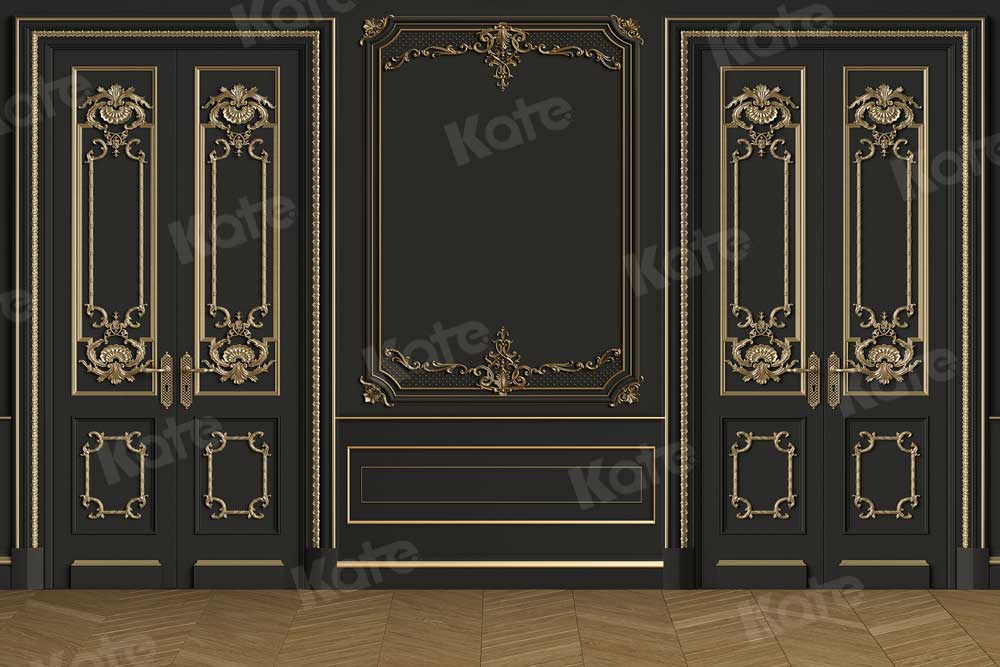 Kate Retro Wall Backdrop Gold And Black for Photography