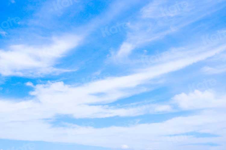 Kate Scenery Blue Sky Backdrop White Clouds for Photography