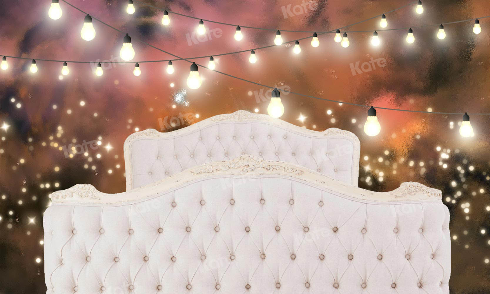 Kate Headboard Starry Sky Lights Background for Photography Designed by Chain Photography