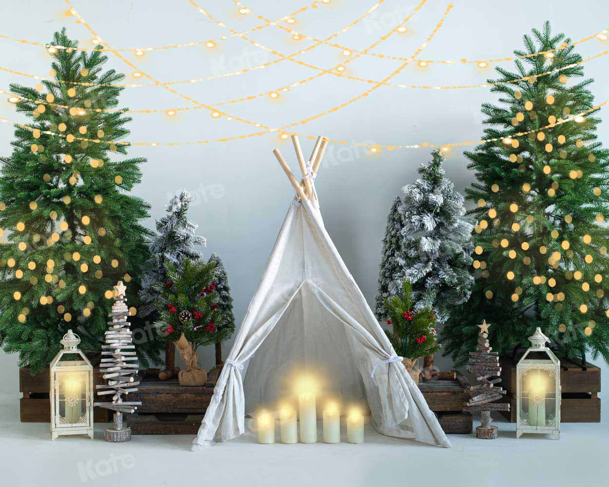 Kate Christmas Tree Tent Backdrop Designed by Emetselch