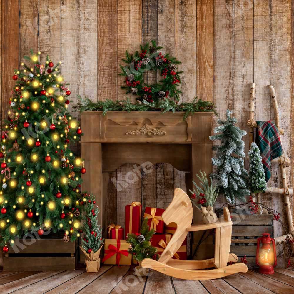 Kate Christmas Trojan Horse Backdrop Wreath Designed by Emetselch