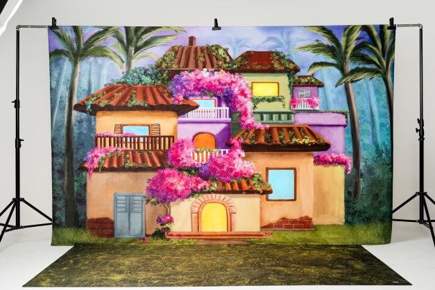 Kate Magic Flower Hut Backdrop Spring for Photography(Clearance US only)