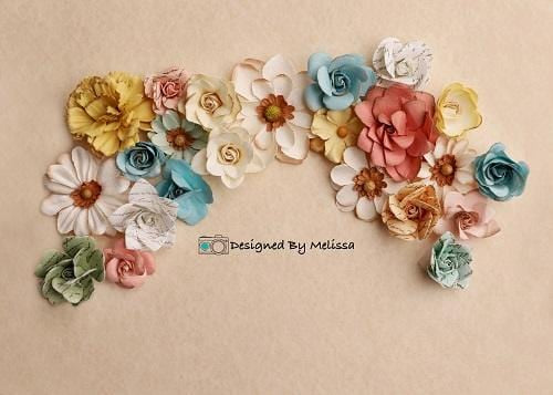 RTS Kate 3D  Wall flowers backdrop for Photography Designed by Melissa King (US ONLY)