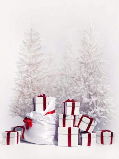 Kate Christmas Gift Snow Tree Backdrop - Katebackdrop
