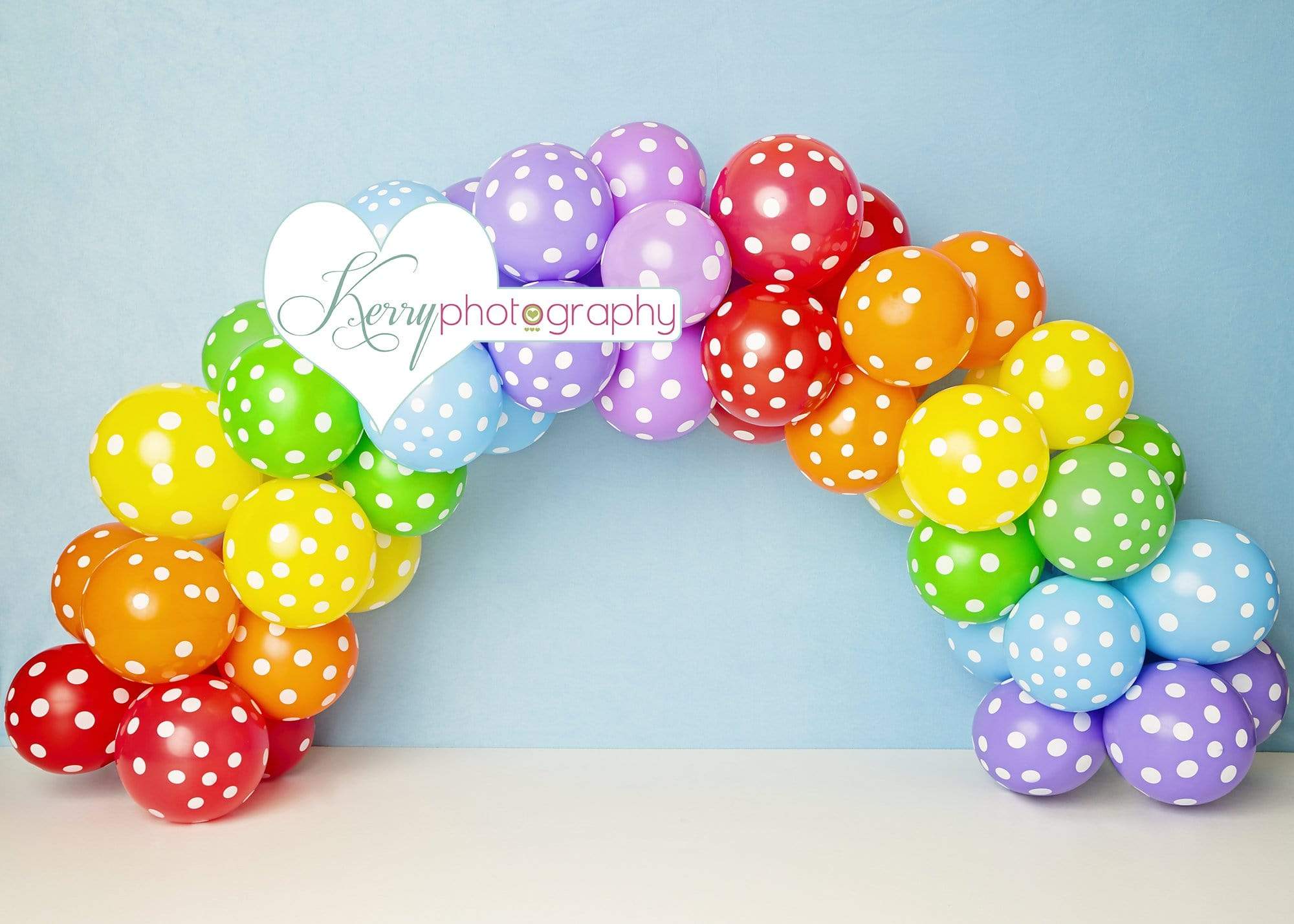 Katebackdrop鎷㈡綖Kate Balloons Rainbow for Children Backdrop for Photography Designed by Kerry Anderson