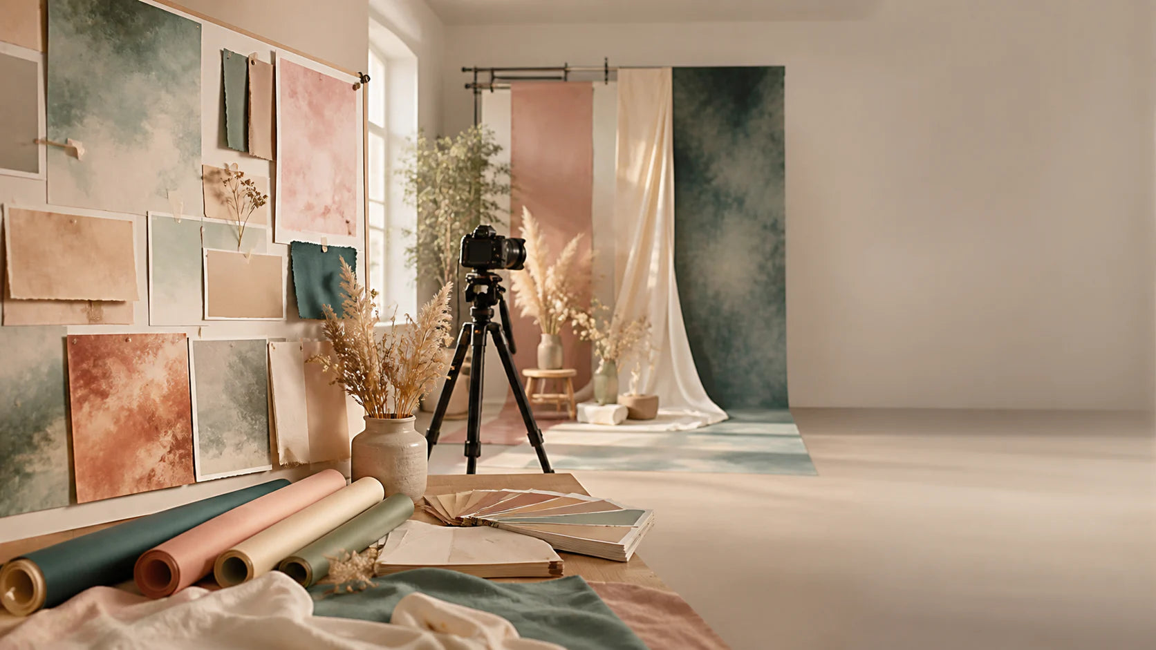 Custom photography backdrop design studio